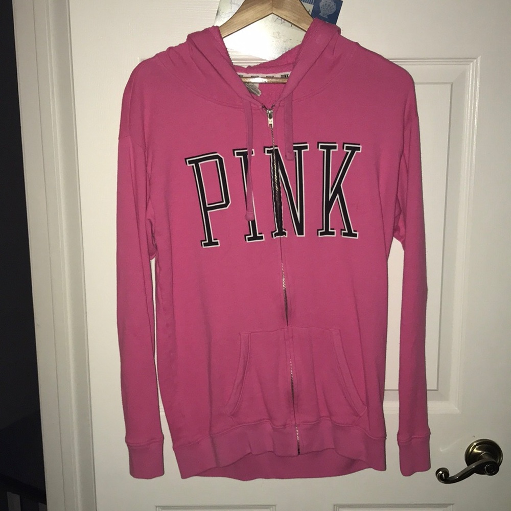 VsPink full-zip sweatshirt